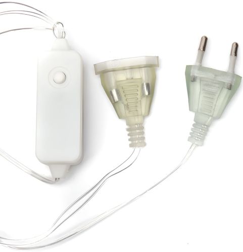 Внутренняя гирлянда штора Curtain Light Шар с елкой 3 м 10 шаров 200 LED диодов WW новогодняя светодиодная занавес на окно Теплая белая 3мх70см 220V