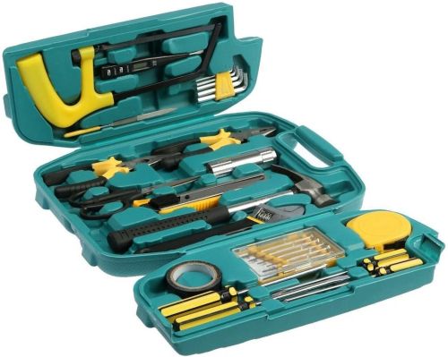 Набір інструментів для дому Lechg Tools LC8027 27 предметів у валізі, універсальний комплект слюсарних інструментів для ремонту в кейсі SJ8027