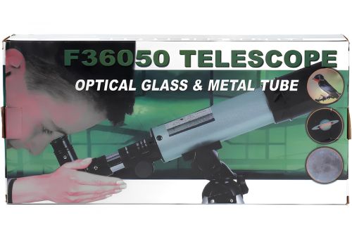 Телескоп зі штативом Telescope а36050 телескоп-монокуляр на тринозі з двома окулярами 90 х астрономічний монокуляр для спостережень за космосом Срібний