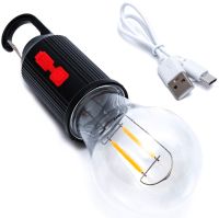Акумуляторна підвісна кемпінгова лампа Camping Lamp T - 01 підвісний акумуляторний світлодіодний ліхтарик з карабіном для аварійного освітлення USB