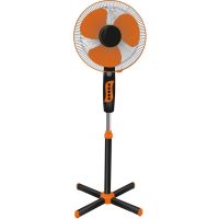 Напольный вентилятор Domotec MS-1619 40 см stand fan 16" дюймов 40W оранжевый Домотек Orange на телескопической ножке с поворотом и наклоном