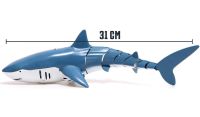 Акула на радіокеруванні у воді Shark S801 - 1 з пультом, акумуляторна інтерактивна дитяча плаваюча Іграшка на дистанційному управлінні від 6 років