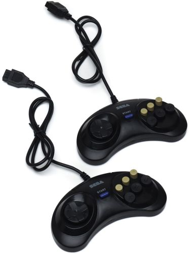 Ігрова відео приставка Sega Mega Drive 2 16bit 368 ігор з 2 бездротовими джойстиками, бездротова консоль Сега Мега Драйв для телевізора AV HDMI 