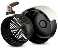 Безмасляная аэрогриль RAF Air Fryer R.5234B на 5.8 л электрическая воздушная аэрофритюрница для приготовления еды без масла 7 программ 1500W Черная