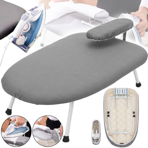Складна прасувальна міні дошка Portable Iron Board MAG-849 настільна дошка для прасування одягу з підставкою для праски і підрукавником 61х38х24см
