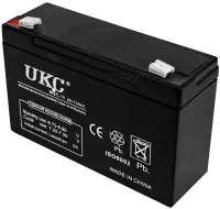 Акумуляторна батарея UKC 6V 10Ah WST-10 універсальний свинцево-кислотний акумулятор 6В 10Ач для торгового обладнання та іграшок