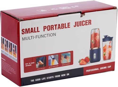 Беспроводной мини блендер Small Portable Juicer A215 400 мл аккумуляторная портативная соковыжималка с бутылкой поилкой для смузи и сока от USB
