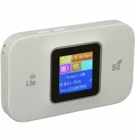 Портативний роутер модем з екраном Wireless Mobile Wi-Fi Pro MF68E 4G/5G акумуляторний вай фай маршрутизатор зі слотом сім карти і знімною батареєю