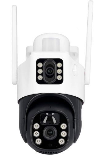 Вулична IP камера відеоспостереження Solar Camera V36 WI-FI поворотна відеокамера з двома лінзами і віддаленим доступом від сонячної панелі V36