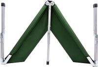 Розкладне ліжко для кемпінгу Camp Bed 190х65 см портативна складна розкладачка з алюмінієвим каркасом до 120 кг ліжко-розкладачка з чохлом