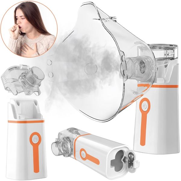 Ручний небулайзер Mesh Nebulizer m-202 портативний ультразвуковий інгалятор, безшумний міні Розпилювач для інгаляцій будинку на батарейках M202