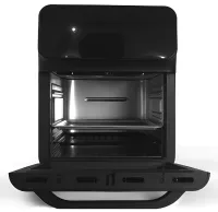 Мультипіч Аерогриль з обдувом Silver Crest FD-1015B 3000W 15л електронна аерогриль для приготування їжі без олії 10 програм настільна фритюрниця від мережі