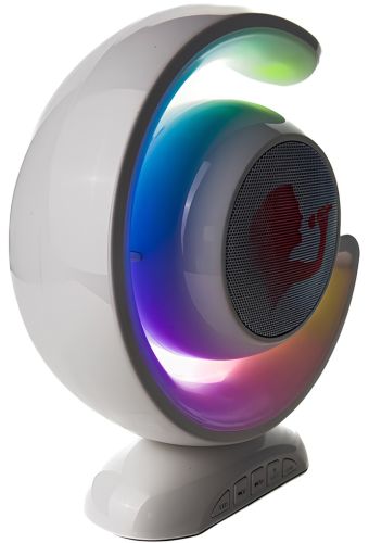 Портативный ночник с караоке Lightshow YS-110 настольная беспроводная лампа с Bluetooth колонкой, двумя микрофонами и светодиодной RGB подсветкой