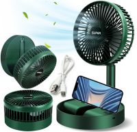 Складаний телескопічний вентилятор Telescopic Folding Fan XL - 908 настільний розкладний охолоджувач повітря з підставкою для телефону USB JX-992