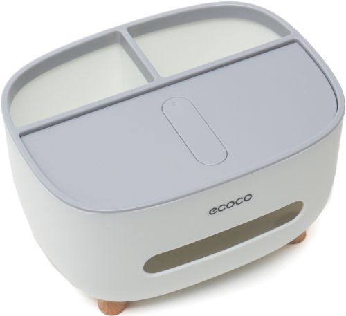 Настільний контейнер для серветок Ecoco E2009 серветниця органайзер для зберігання дрібниць із тримачем, підставкою для телефона Tissue Box AND-117