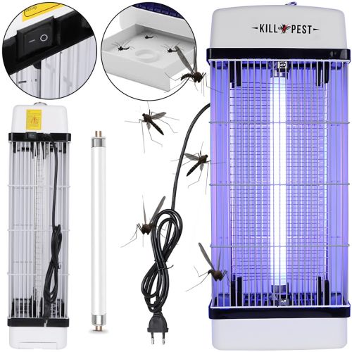 Москітна лампа Renata Electric Insect Killer RT - 1x10w електрична приманка пастка для мух і комарів, УФ Знищувач комах з підсвічуванням