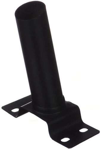 Тримач для вуличного ліхтаря на стовп Solar Street Light 4.8 см настінне кріплення, круглий кронштейн з анкерами для світильників до 20 кг Чорний