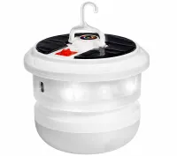 Акумуляторний ліхтар із RGB-стрічкою Camping Light YX-669 — підвісна LED-лампа на сонячній батареї з гірляндою довжиною 10 м та гачком для кемпінгу, USB YX669