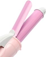 Мини плойка утюжок для волос Gemei GM-2801 2в1 дорожный мини выпрямитель для укладки, завивки и накручивания локонов в пластиковом кейсе 15W GM2801