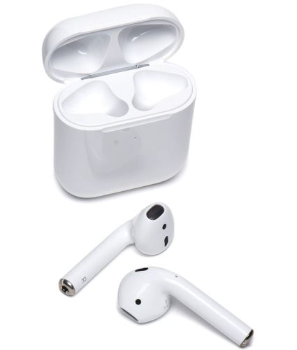 Беспроводные Bluetooth наушники Borofone BW25 сенсорные вкладыши с встроенным микрофоном и шумоподавлением TWS гарнитура в кейсе Android iOS Белые