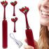 Аккумуляторная зубная щетка Electric Toothbrush с двойной головкой, электрическая ультразвуковая электрощетка на 3 режима для чистки зубов Красная