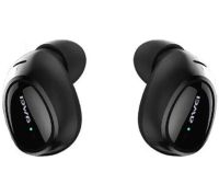 Бездротові Bluetooth навушники з кейсом Awei T5 Black вакуумні навушники-гарнітура з шумозаглушенням і мікрофоном блютуз в чохлі док-станція чорні