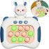 Детская игрушка головоломка Quick Pop It Baby Bunny интерактивная электронная приставка антистресс поп ит для снятия стресса на батарейках от 3-х лет
