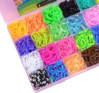 Набір гумок для плетіння браслетів Band Accessory Case NR - 2 комплект з гачком і тримачем для рукоділля і творчості 1500 штук в кейсі від 3-х років