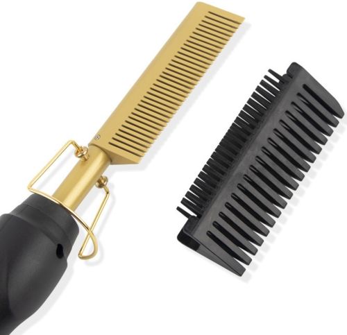 Гребінець-випрямляч для волосся High Heat Brush 40W електричний гребінь, гребінець випрямляч з насадкою для випрямлення, розгладження волосся
