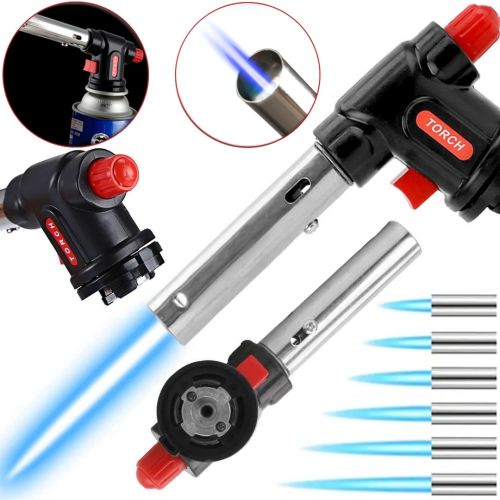Портативний газовий пальник на балончик Multi Purpose Torch № 504 з туристичний різак з п'єзопідпалом регулюванням полум'я ручний газовий паяльник
