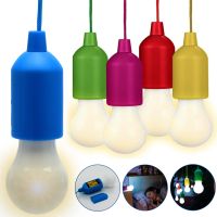Подвесная LED лампа на шнурке Bailong BL-15418 портативный светодиодный фонарь на веревке, навесная лампочка на батарейках TY-6088 Холодный белый 