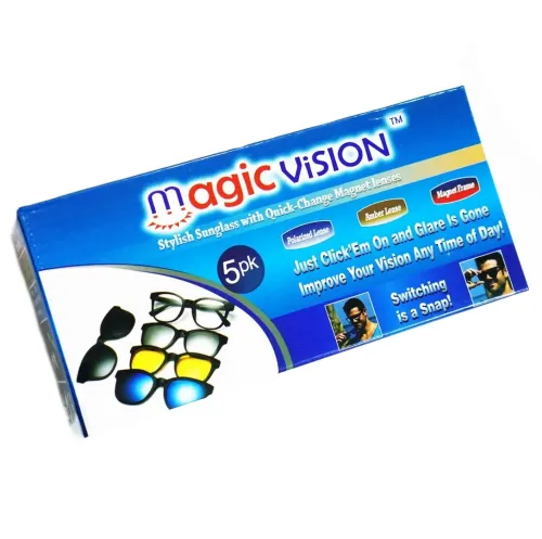 Універсальні окуляри сонцезахисні антиблікові Magic Vision 5 в 1 зі змінними лінзами на магнітах, поляризовані окуляри з магнітними змінними лінзами