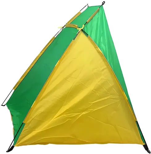 Пляжний двомісний намет-тент «Ракушка» Send Tent WM-0T103, зелений, 210×120×105 см — автоматичний туристичний намет-тент із каркасом для кемпінгу