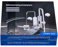 Проточний водонагрівач Faucet ZSWK-D02 з LCD дисплеєм з фільтром для очищення води, електричний нагрівач у вигляді крана 220V нижнє підключення