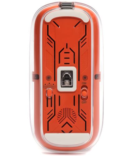 Бездротова ігрова Bluetooth мишка FMOUSE M133 для комп'ютера і ноутбука 2.4GHZ 2400 DPI прозора акумуляторна миша з підсвічуванням для ПК від USB