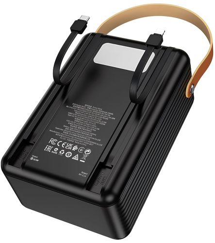 Зовнішній акумулятор Power Bank Borofone BJ32 80000mAh 22.5W 3USB 3TYPE-C зі швидкою зарядкою, портативний зарядний пристрій повербанк з ліхтарем