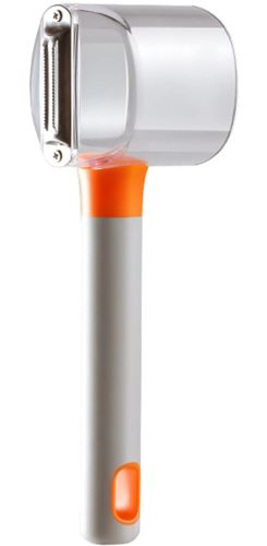Кухонная овощечистка для удаления кожицы Store Fruit Peeler ручная вертикальная машинка для чистки кожуры овощей и фруктов с контейнером для очисток