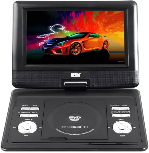 Цифровий DVD програвач 11 "Opera NS-1180 11" поворотний LCD плеєр, Автомобільна DVD-книга з Т2 тюнером, пультом ДУ і джойстиком TV USB SD OP-1180