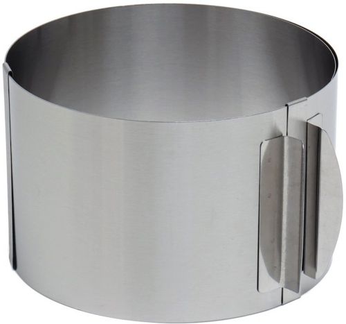 Роз'ємне кондитерське кільце cake Ring PS286-3 16-30см кулінарна розсувна кругла форма без дна для випічки, складання тортів і салатів h-10 см