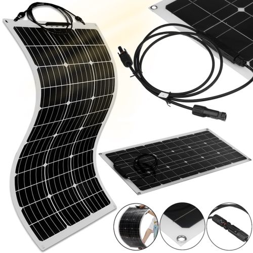 Монокристаллическая гибкая солнечная панель Dusson Flexible Panel 100W 18V складная водонепроницаемая батарея 100Вт раскладной модуль для зарядки