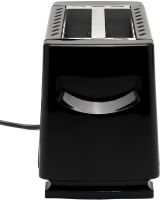 Електричний тостер Domotec MS-263 650W кухонний електротостер для хліба на 2 тости зі знімним піддоном і регулюванням ступеня обсмажування Чорний