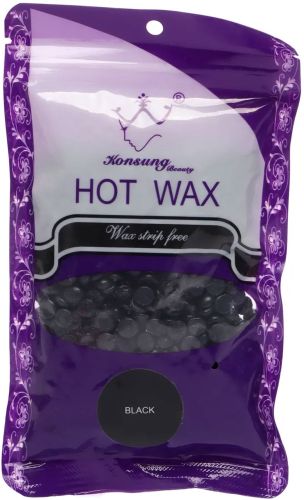 Кольоровий віск в гранулах для воскоплава Konsung Hot Wax 300 грам професійний низькотемпературний плівковий віск для депіляції всіх типів шкіри