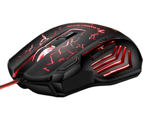 Игровая компьютерная мышь Gaming Mouse X7 проводная оптическая USB геймерская мышка со светодиодной LED подсветкой для ПК компьютера и ноутбука