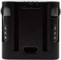 Аккумуляторная колонка караоке Peterhot A99 акустическая Bluetooth система с двумя беспроводными микрофонами и RGB цветомузыкой USB MicroSD CL-227