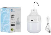 Акумуляторна кемпінгова LED лампа X-BAIL HY-701 10W підвісний світлодіодний аварійний світильник з гачком для підвішування USB Solar BL-701