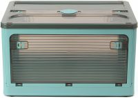 Складной прозрачный органайзер Joybos Foldable Storage Box 43х31х24 см раскладной пластиковый ящик на колесиках для хранения вещей, одежды и постельного