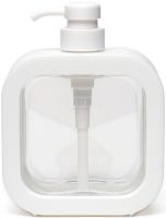 Дозатор для рідкого мила Soap Dispenser LY-627 300 мл прозорий механічний диспенсер, Пластикова мильниця для миючого засобу на кухню і ванну