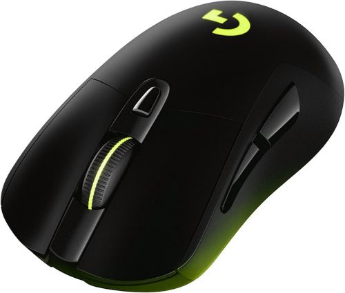 Ігрова комп'ютерна миша Logitech G703 Lightspeed Hero 16K бездротова геймерська мишка з акумулятором, RGB підсвічуванням для комп'ютера Чорна