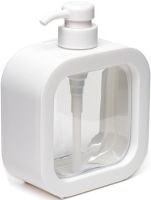 Дозатор для рідкого мила Soap Dispenser LY-627 300 мл прозорий механічний диспенсер, Пластикова мильниця для миючого засобу на кухню і ванну