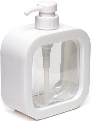 Дозатор для рідкого мила Soap Dispenser LY-627 300 мл прозорий механічний диспенсер, Пластикова мильниця для миючого засобу на кухню і ванну